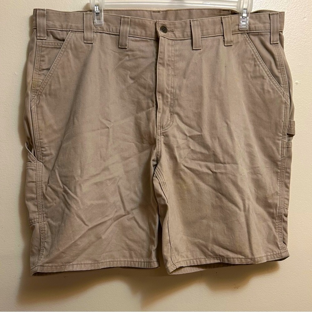 Carhartt Tan Jean Shorts Durable Cotton Blend - Picture 2 of 8